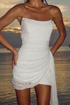 LACEY MINI DRESS - WHITE