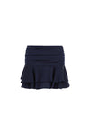 LANEY LAYERED RUFFLE MINI SKIRT - NAVY