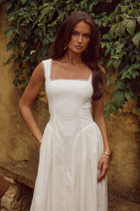 LANI MIDI DRESS - WHITE