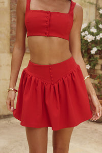 LANI MINI SKORT - RED