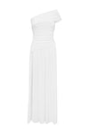 LARSEN ONE SHOULDER MAXI DRESS - WHITE