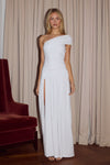 LARSEN ONE SHOULDER MAXI DRESS - WHITE