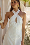 LEILAH MINI DRESS - WHITE