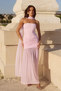 LILLIE CORSET MAXI DRESS - MUSK