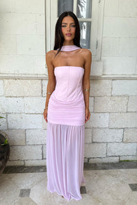 LILLIE CORSET MAXI DRESS - MUSK