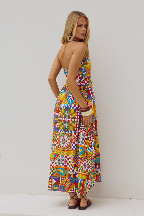 LOCKLEA MIDI DRESS - PHAEDRA PRINT