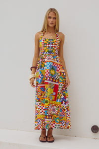 LOCKLEA MIDI DRESS - PHAEDRA PRINT