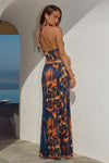 LOTUS LOW WAIST MAXI SKIRT - VALINA ORANGE