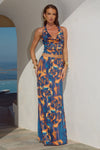 LOTUS LOW WAIST MAXI SKIRT - VALINA ORANGE