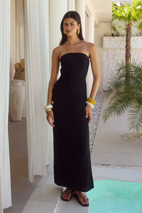 LOUELLA MAXI DRESS - BLACK