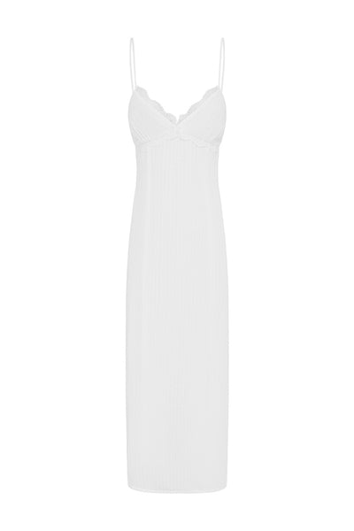 LOXIE MIDI DRESS - WHITE