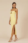 LUNA MIDI DRESS - LEMON