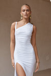 LYDIE MIDI DRESS - WHITE