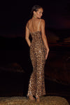 LYRA MAXI DRESS - LEOPARD