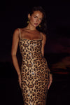 LYRA MAXI DRESS - LEOPARD