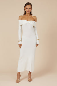 AIRILIE MIDI DRESS - WHITE