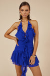 ZELIE MINI DRESS - COBALT