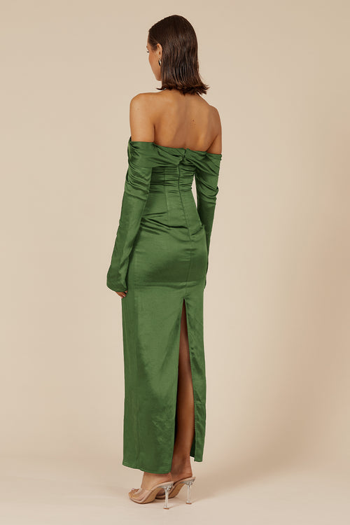 ARIELLE MAXI DRESS - OLIVE