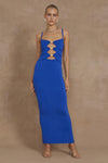 NORMANI MIDI DRESS - ROYAL