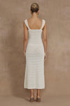 JUNO MIDI DRESS - IVORY