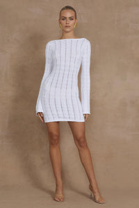 MONTARO MINI DRESS - WHITE