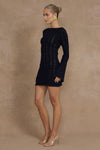 MONTARO MINI DRESS - BLACK