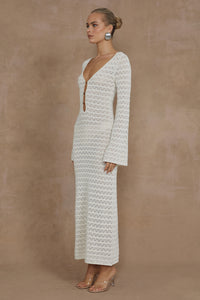 NYA MIDI DRESS - IVORY