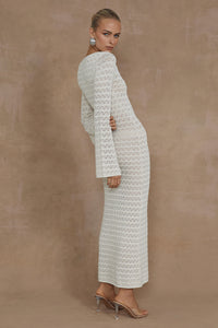 NYA MIDI DRESS - IVORY