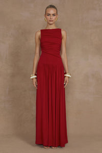 NALLA MAXI DRESS - CHERRY