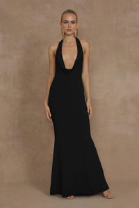 LORITA MAXI DRESS - BLACK