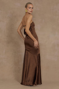 MULANI MAXI DRESS - ESPRESSO