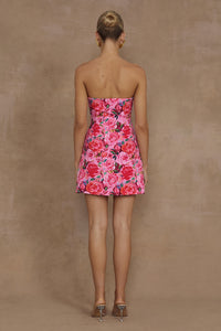 PRIMROSE MINI DRESS - BEGONIA PRINT