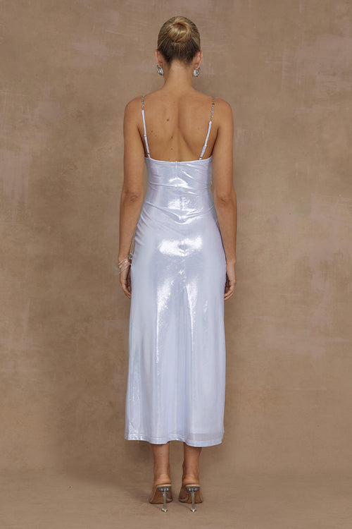 DENALI MIDI DRESS - SILVER