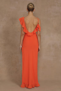 DALIA MAXI DRESS - TANGERINE