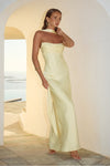 MADELEINE STRAPLESS MAXI DRESS - BUTTERMILK