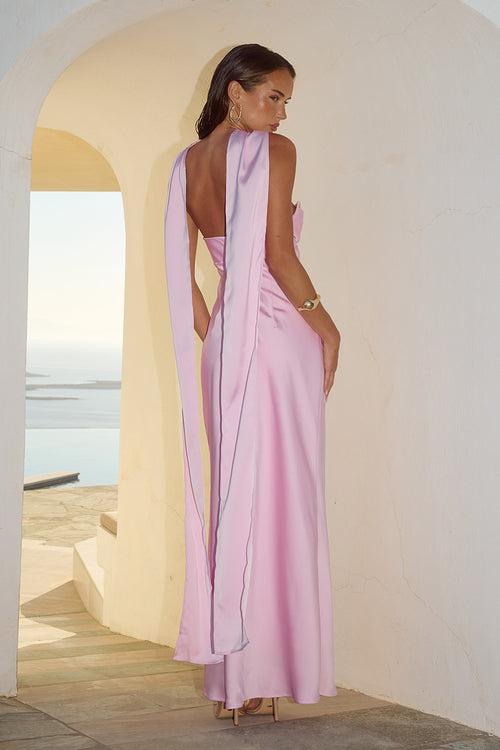 MADELEINE STRAPLESS MAXI DRESS - PETAL