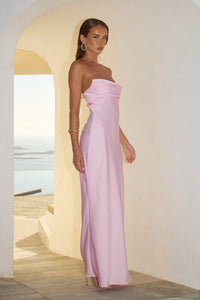 MADELEINE STRAPLESS MAXI DRESS - PETAL