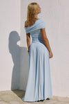 MALANI ONE SHOULDER MAXI DRESS - BLUE
