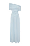 MALANI ONE SHOULDER MAXI DRESS - BLUE