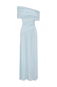 MALANI ONE SHOULDER MAXI DRESS - BLUE
