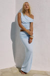 MALANI RUCHED MAXI SKIRT - BLUE