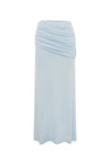 MALANI RUCHED MAXI SKIRT - BLUE
