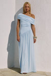 MALANI ONE SHOULDER MAXI DRESS - BLUE