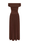 MANALLA MAXI DRESS - BROWN