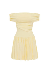 MANALLA MINI DRESS - LEMON