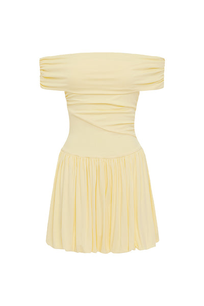 MANALLA MINI DRESS - LEMON