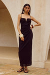 MARIANNA MIDI DRESS - BLACK