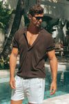 MAVERICK KNIT TOP - CHOCOLATE