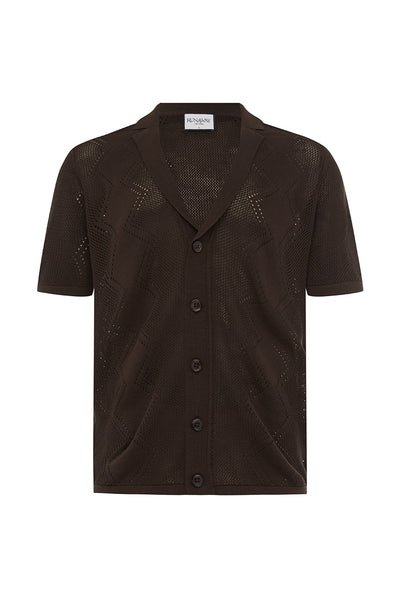 MAVERICK KNIT TOP - CHOCOLATE
