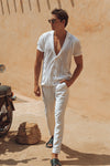 MAVERICK KNIT TOP - WHITE